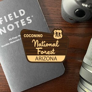 Arizona Coconino Forest Decal / 3.5" Sticker / Sign / National / Park / Premium / Vinyl / Matte Laminate / Travel / Car / Waterproof