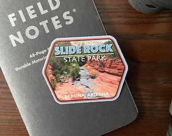 Slide Rock State Park Decal / 2.5" Sticker / Arizona / Red Rock / Oak Creek Canyon / Sedona / Premium /UV Laminate /Travel /Car / Waterproof