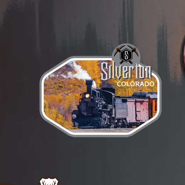 Silverton Decal / Sticker / Train / Narrow / Mining / Colorado / US550 / Premium / Vinyl / UV Matte Laminate / Travel / Car / Waterproof