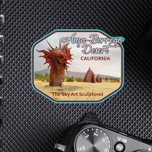 Anza-Borrego Desert Decal / 2.5" Sticker / State Park / Sculpture / Serpent / Premium/ Vinyl / UV Laminate / Travel / Car / Waterproof