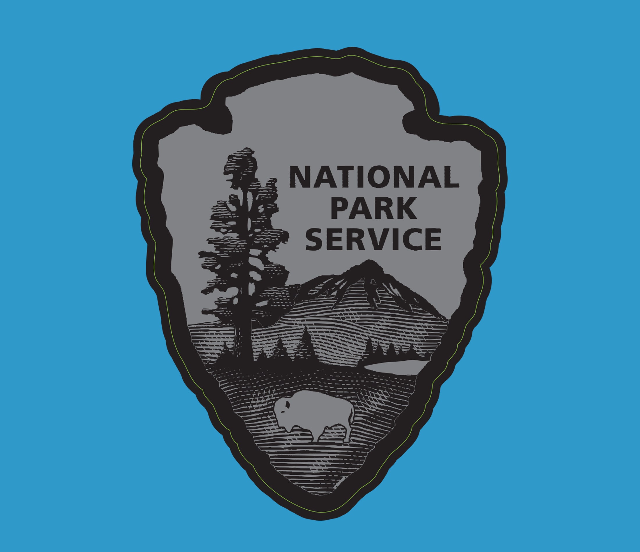 National Park Service Tactical Decal / 3.5" Sticker / Arrowhead / National / Park / Premium / Vinyl / UV Laminate / Travel / Car /Waterproof