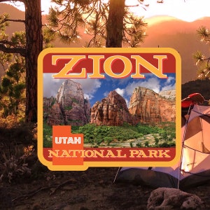Zion National Park Decal / 2 1/2" Sticker / The Narrows / Utah / Hike / Virgin / Premium / Vinyl / UV Laminate / Travel / Car / Waterproof