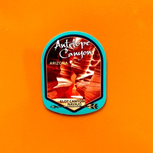 Antelope Canyon Magnet / 3.5&quot; / Slot Canyon / Navajo / Arizona  / Premium / Refrigerator / UV Matte Laminate / Travel / Car / Waterproof