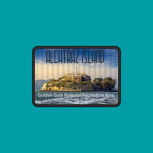 Alcatraz Island National Park Decal / 2.5" Sticker / Golden Gate / California / Pacific / Premium / UV Laminate / Travel / Car / Waterproof