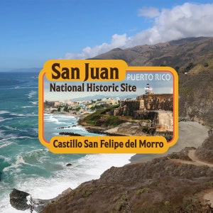 San Juan National Historic Site Decal / 3.5&quot; Sticker / Puerto Rico / Fort / Island / Premium / Vinyl / Laminate / Travel / Car / Waterproof