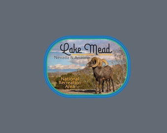 Lake Mead National Recreation Area Decal / 3.5" Sticker / Utah / Arizona / Bighorn / West /Premium / UV Laminate / Travel / Car / Waterproof