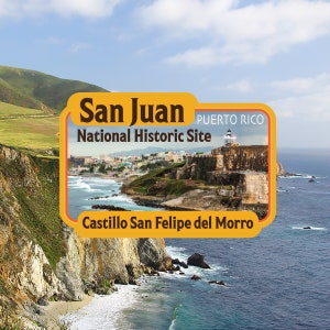San Juan National Historic Site Decal / 2.5&quot; Sticker / Puerto Rico / Fort / Island / Premium / Vinyl / Laminate / Travel / Car / Waterproof