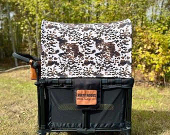UPF50+ Neutral Cowhide Made-to-Order Full Canopy - Wonderfold, Rainbow Baby, Joymor, and Larktale Wagons