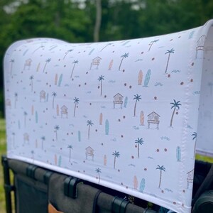 UPF50+ Surf’s Up Made-to-Order Full Canopy - Wonderfold, Rainbow Baby, Joymor, and Larktale Wagons