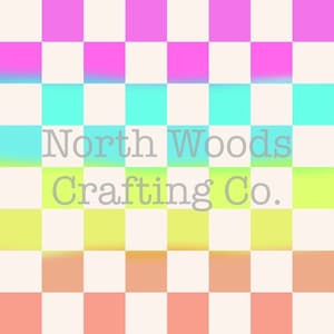 UPF50+ Neon Checkered Made-to-Order Full Canopy - Wonderfold, Rainbow Baby, Joymor, and Larktale Wagons