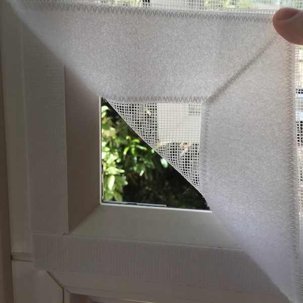 Malla protectora para ventanas y puertas hecha a mano para mosquiteras y gatos