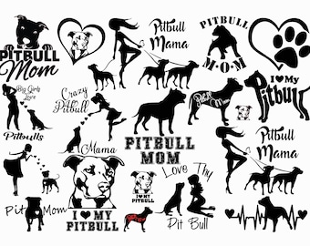 Download Pitbull Mom Svg Etsy PSD Mockup Templates