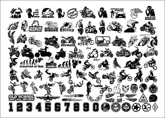 Biker svg Motorcycle Svg Bundle Motorbike Svg Chopper Svg Cruiser Svg Harley svg  Motocross svg Files for Cricut racing numbers svg