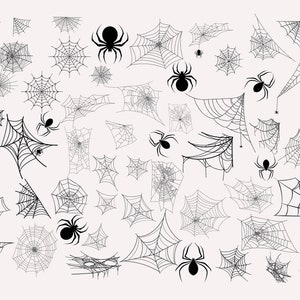spider bundle svg, Spiderweb svg, spiderwebs svg, Halloween SVG, spider vector,png,  Spider Clipart SVG cut file for Cricut and Silhouette