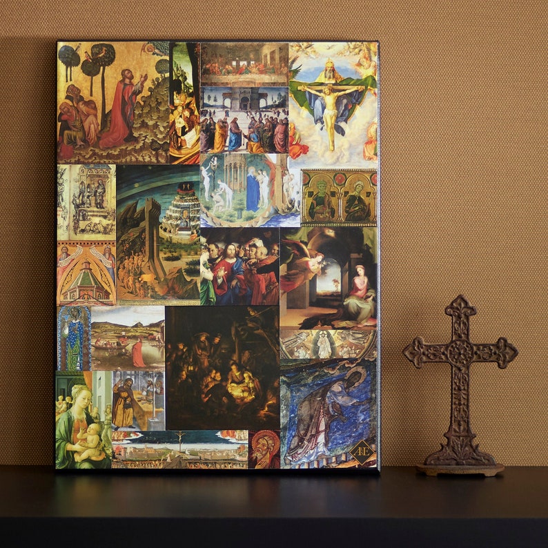 Home Altar Adornment Contemporary Religious Icon Saints Art Holy Art Religious Decor Wall Art Jesus Art