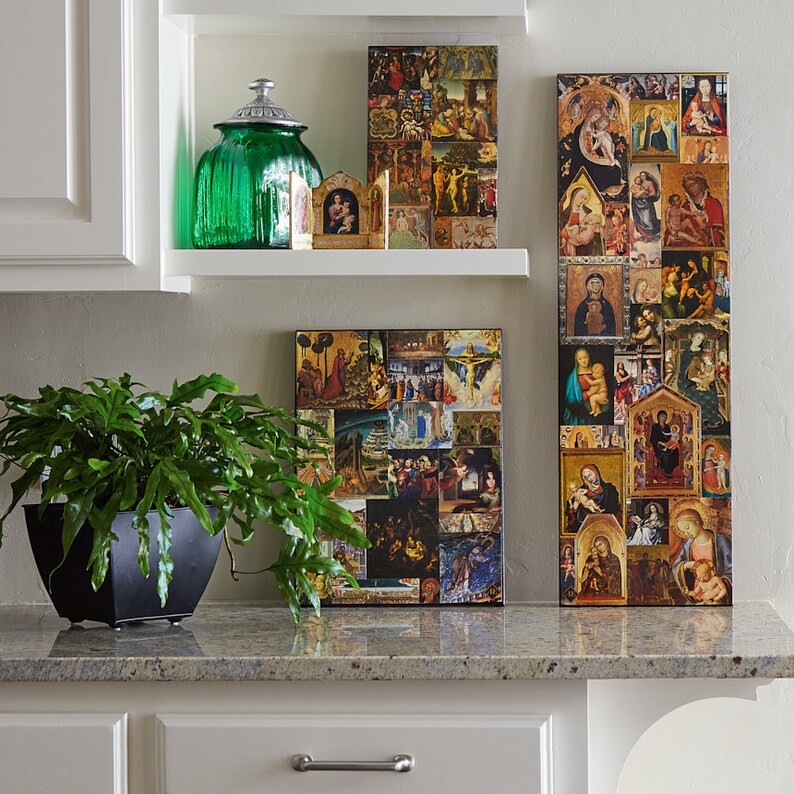 Home Altar Adornment Contemporary Religious Icon Saints Art Holy Art Religious Decor Wall Art Jesus Art