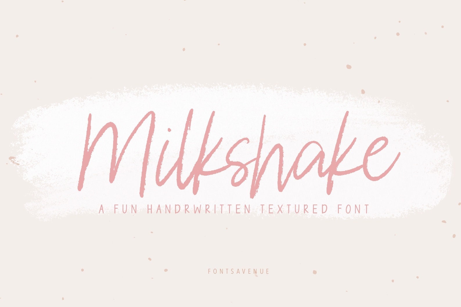 Milkshake Font Brush Handwritten Script Font Textured Font Commercial
