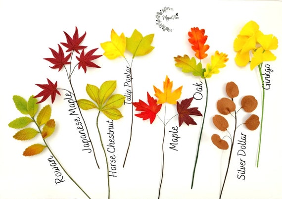 Felt autumn decor, felt fall foliage, fall greenery   arrangement, housewarming gifts, wedding bouquet filler, table decor, kitchen decor