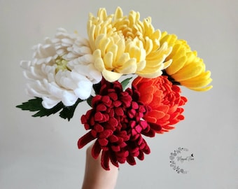 Chrysanthemum Wedding Bouquet Etsy
