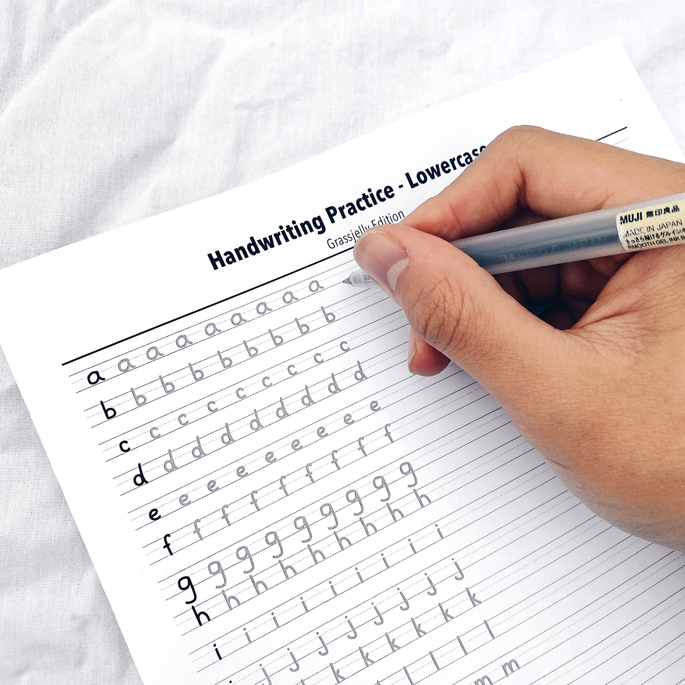 Ver.1 Printable Handwriting Practice Sheets Etsy