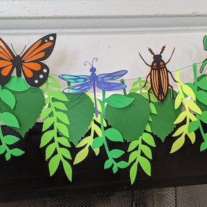 Happy Birthday bug banner - SVG digital file - png - insect party decor