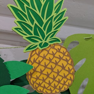 Pineapple tropical banner - SVG File - Tropical Banner - hawaiian - party decor - stand tall and be a pineapple - be sweet on  the inside