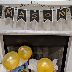 ninja "happy Birthday" banner - SVG - digitaal bestand verjaardag decor - ninja verjaardagsfeestje - digitale download