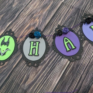 DISNEY Schurken Banner - SVG Datei - Dekor - Geburtstag & Halloween Banner - digitaler Download - Hercules - hades - maleficent - diy - myo