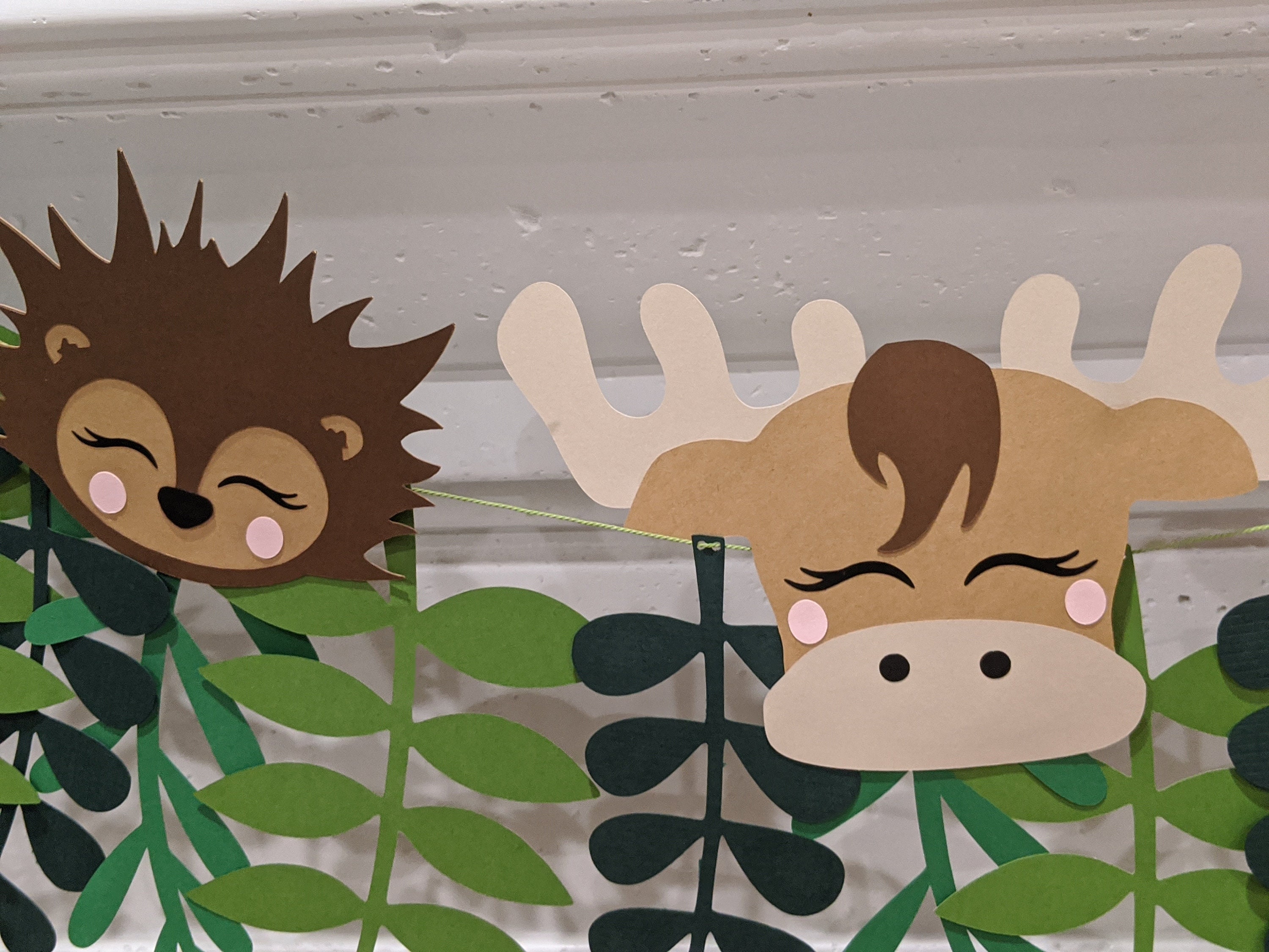 Woodland Creature Banner SVG Digital File PNG Woodland Animals Party