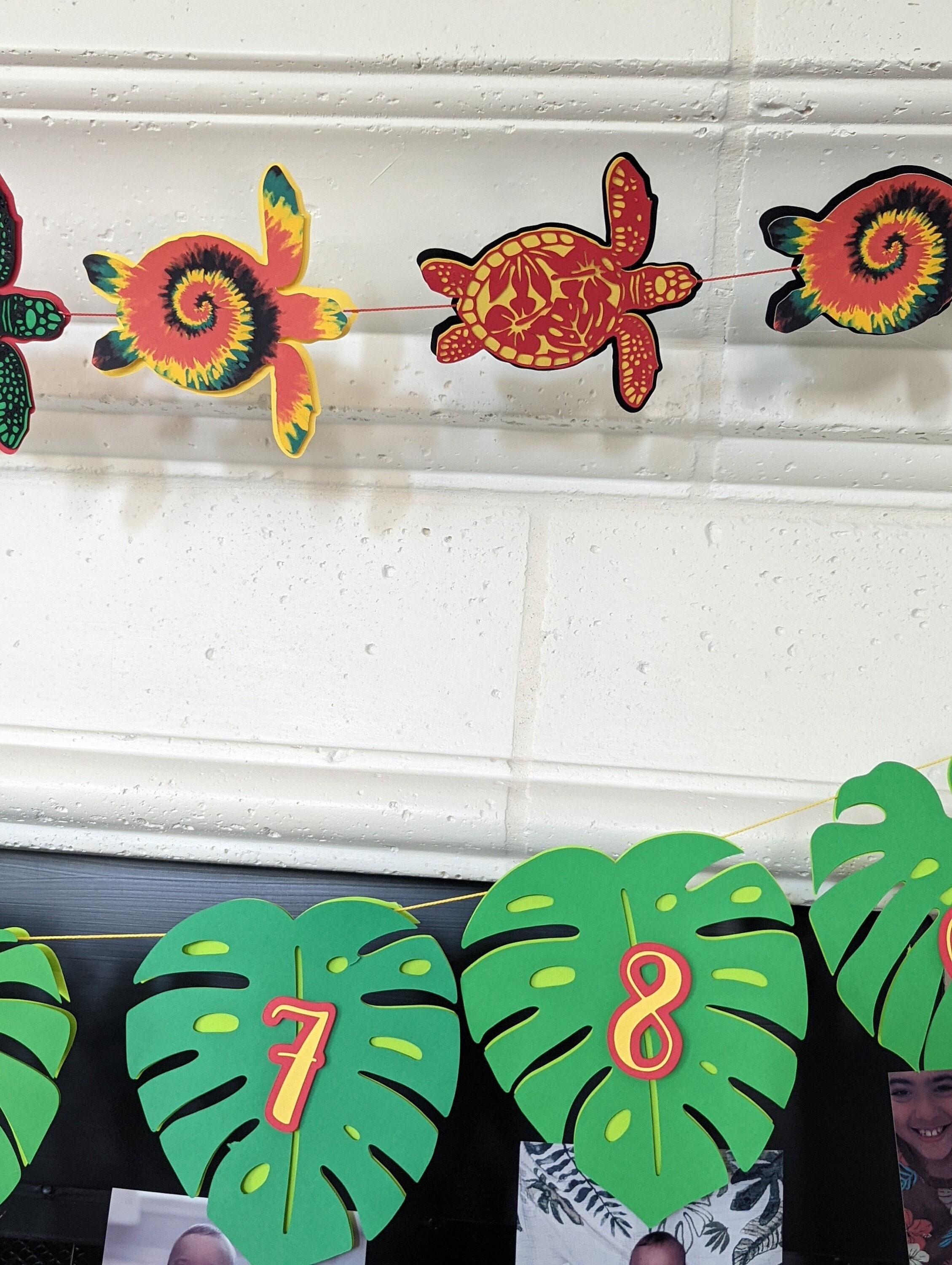 Monstera Monthly Milestone Banner - SVG - First Birthday - 12 Months of ...