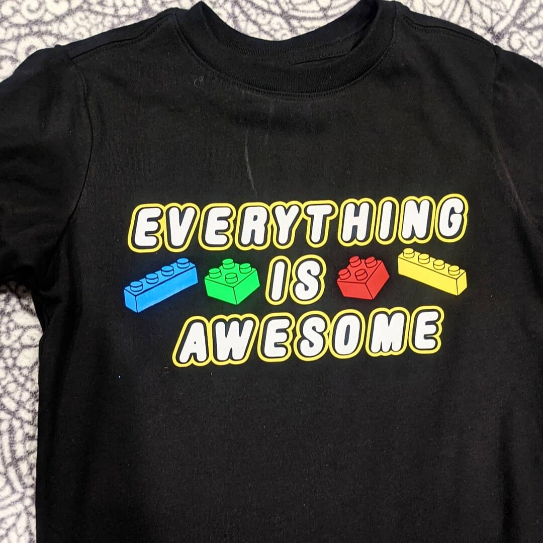 Bricks Shirt everything is Awesome Shirt SVG birthday Shirt Brick Theme ...
