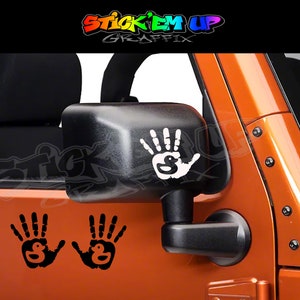 Hand Wave Set of 2 Decals