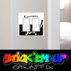 Lumos Nox side 2 gang wide light switch plate