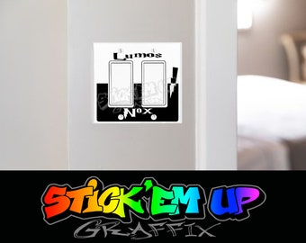 Lumos Nox side 2 gang wide light switch plate