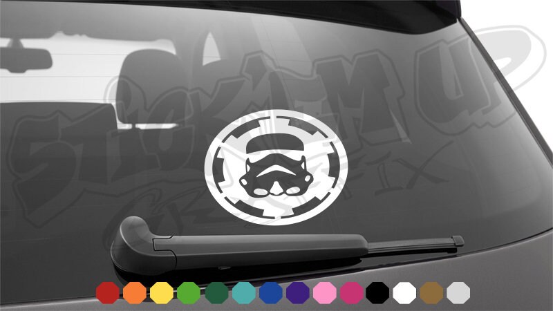 storm trooper window decal
