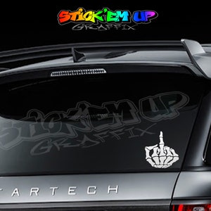 Skull hand Window Decal Car Truck laptop Stickers
