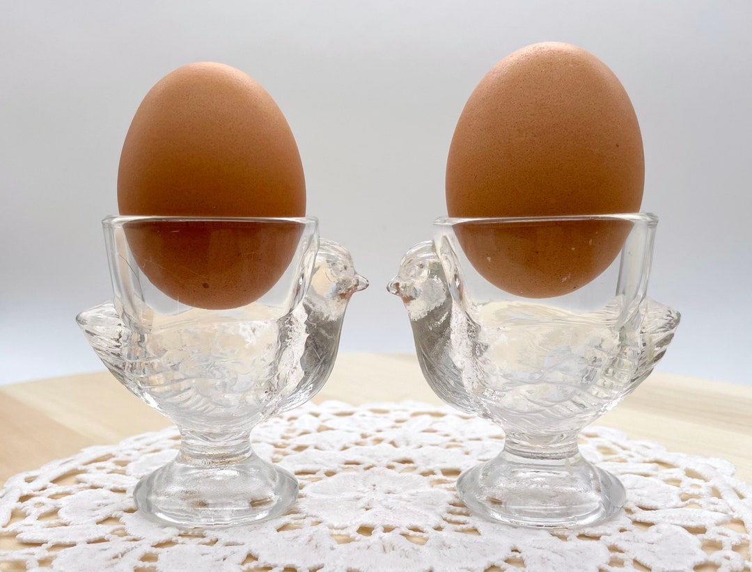 2x ARCOROC GLASS Egg Cups Hen Egg Cups Glass Egg Cups Etsy UK