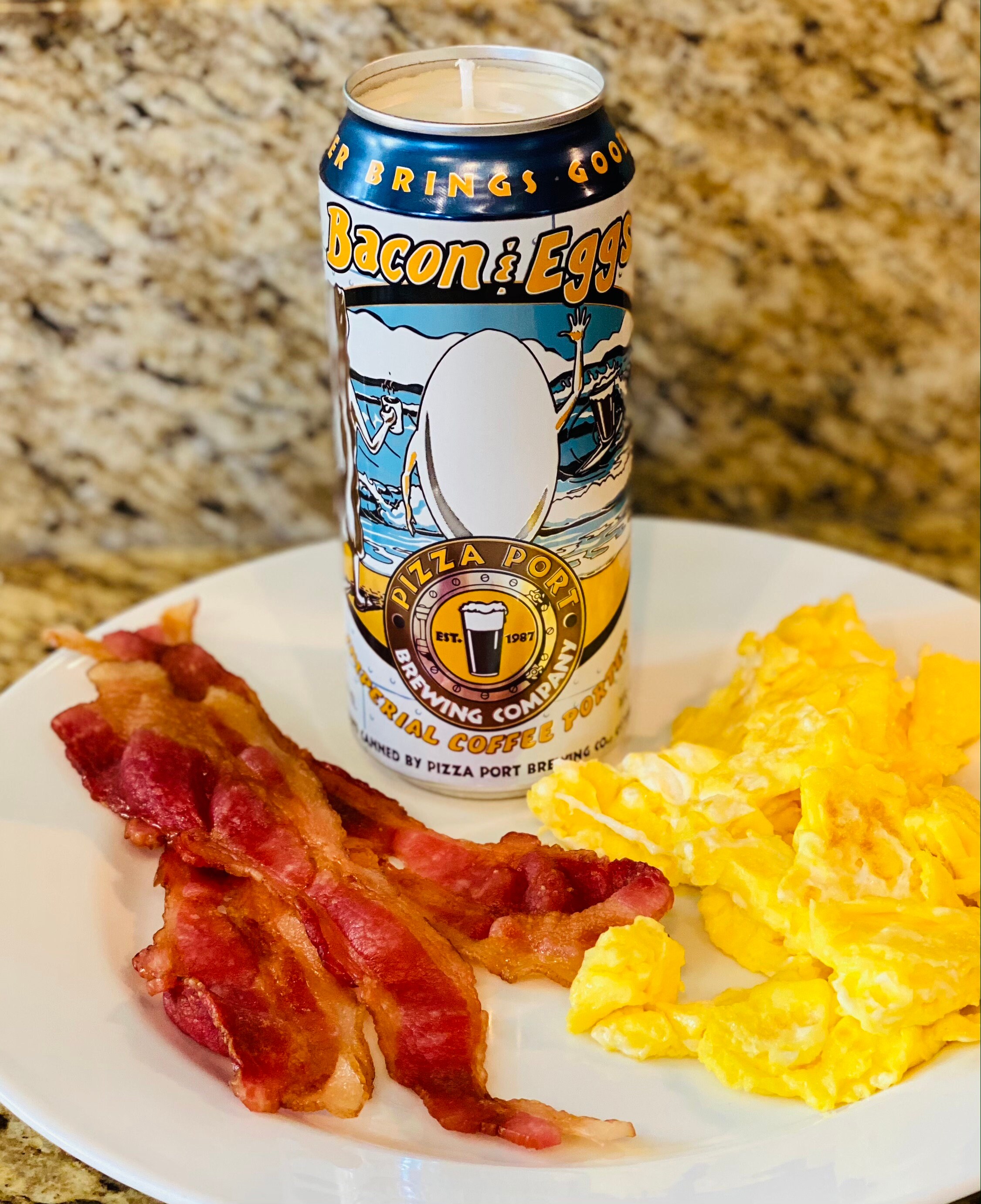 Bacon and Eggs Pizza Port Soy Wax Beer Can Candle Etsy