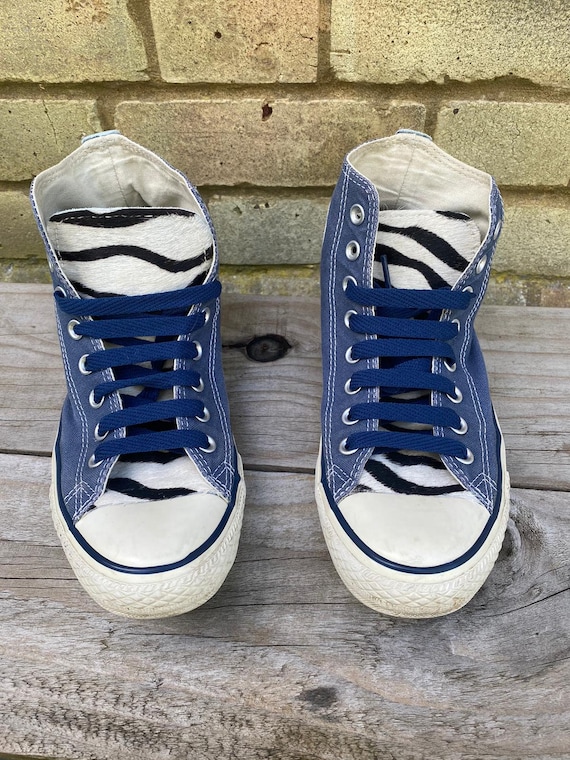 custom zebra converse