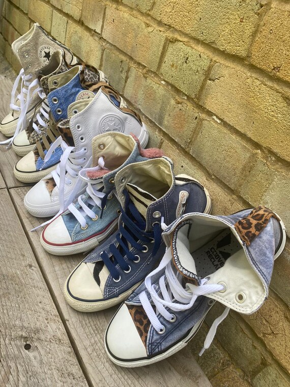 custom zebra converse