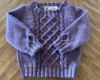 Beautiful Lavender baby sweater.