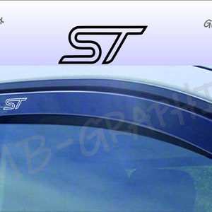 ST WIND DEFLECTOR stickers x 2 st fiesta focus c max