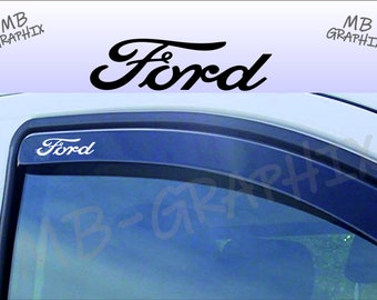 FORD WIND DEFLECTOR stickers x 2 st rs fiesta focus c max