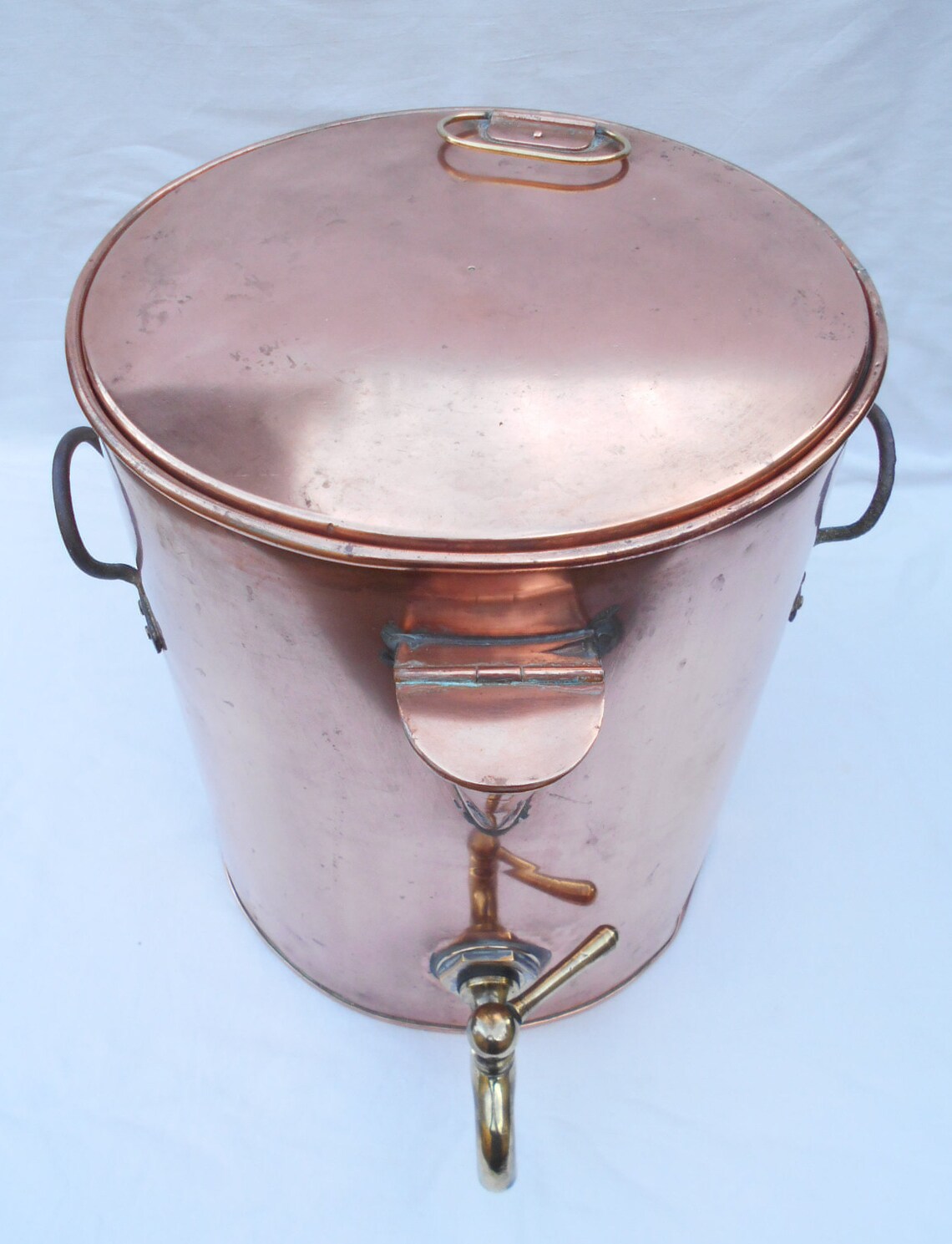 Antique Copper Double Boiler Pan With Original Lid - Etsy Canada