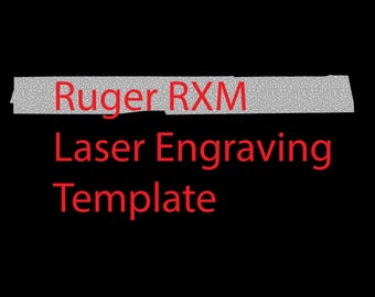 Plantilla de grabado láser en blanco para corredera Ruger RXM