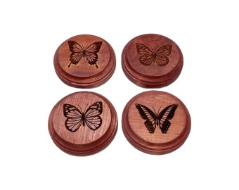 Wood Butterfly coasters