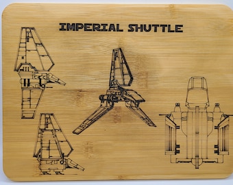 Star Wars Imperial Shuttle cutting board
