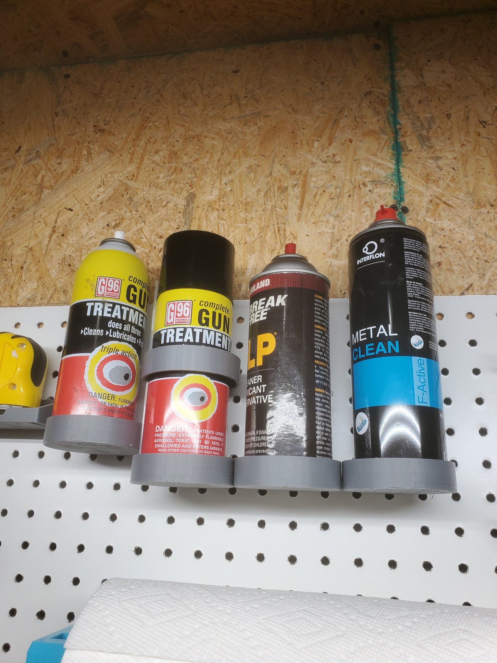Pegboard Spray Can Holder Etsy