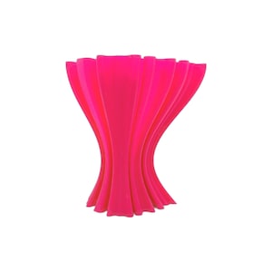 3D printed flexible wave vase Magenta