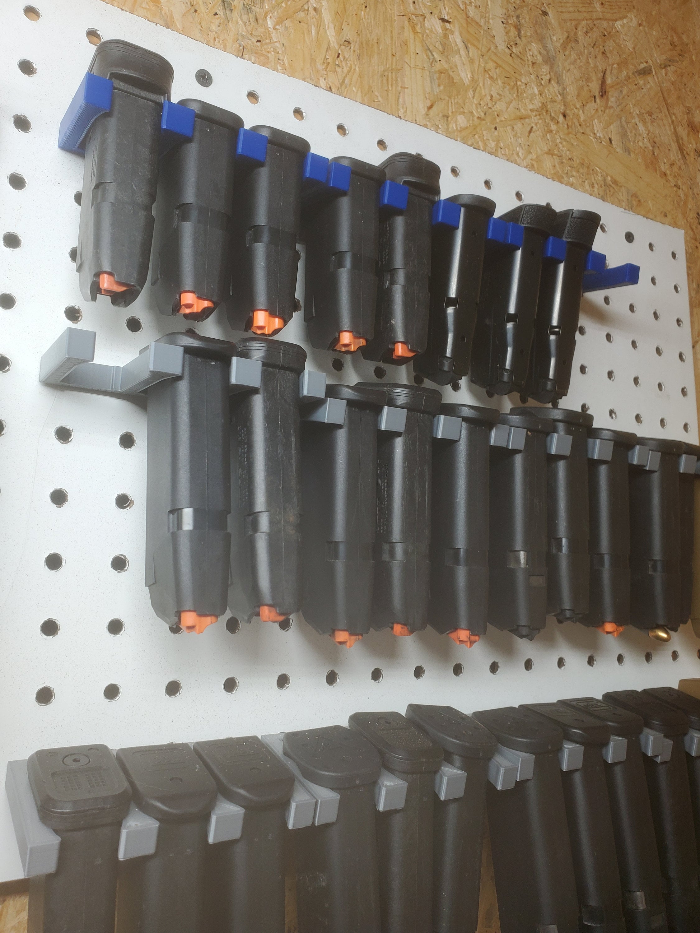 Pegboard Double Stack Pistol Magazine Holder 8 Slots Etsy